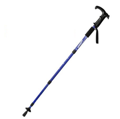 dsz24004 Trekking cane Telescopic outdoor climbing multi-functional crutch walking pole Aluminum alloy trekking T handle straight handle for men and women