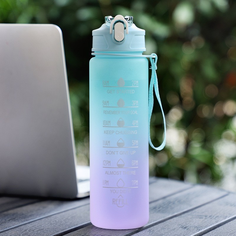 sh24004 Outdoor gradient kettle outdoor sports kettle frosted 750ml sports water cup