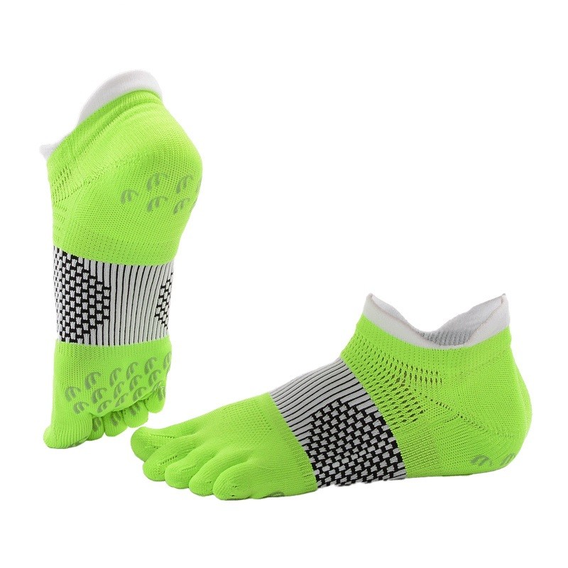wzw240010 Anti-slip sports toe socks for men, running, badminton and cycling functional short socks