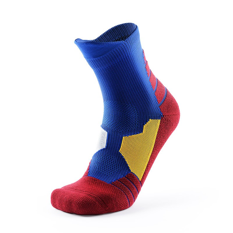 wzw240013 Outdoor sports socks men's high school quick-drying breathable wear-resistant shock-absorbing professional elite training basketball socks