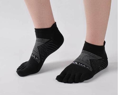 wzw240016 Men's sports toe socks CoolMax mountaineering marathon socks short-tube women's outdoor professional running tabi socks
