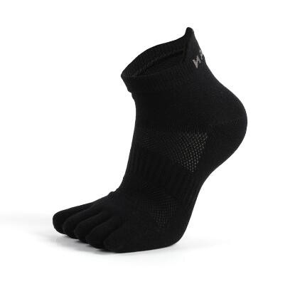 wzw24002 Men's and women's cotton breathable sweat-absorbent five-toe socks, anti-friction backrest split-toe socks, short-tube five-toe sports socks