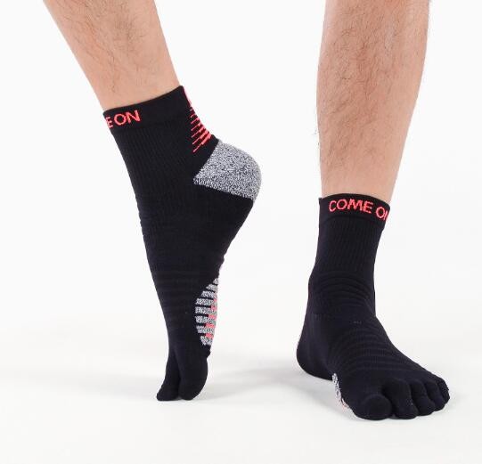 wzw24007 Men's toe socks outdoor hiking women's breathable marathon running thickened non-slip sports socks
