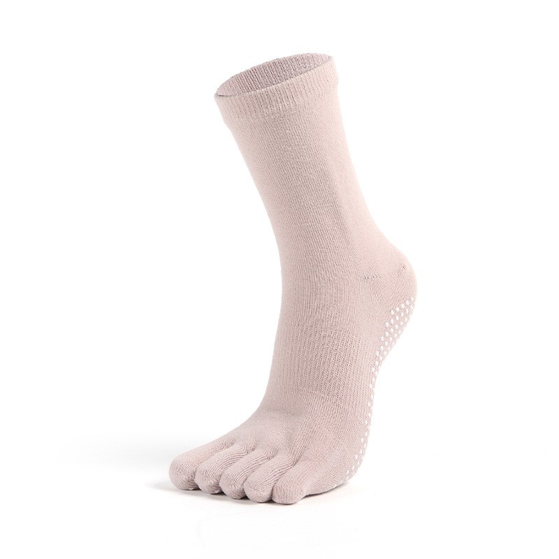 wzw24009 Women's yoga socks, micro-pressure non-slip socks, toe socks, Pilates split toe socks, mid-calf socks, floor socks